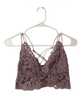 PINK Lace Strappy Back Bralette